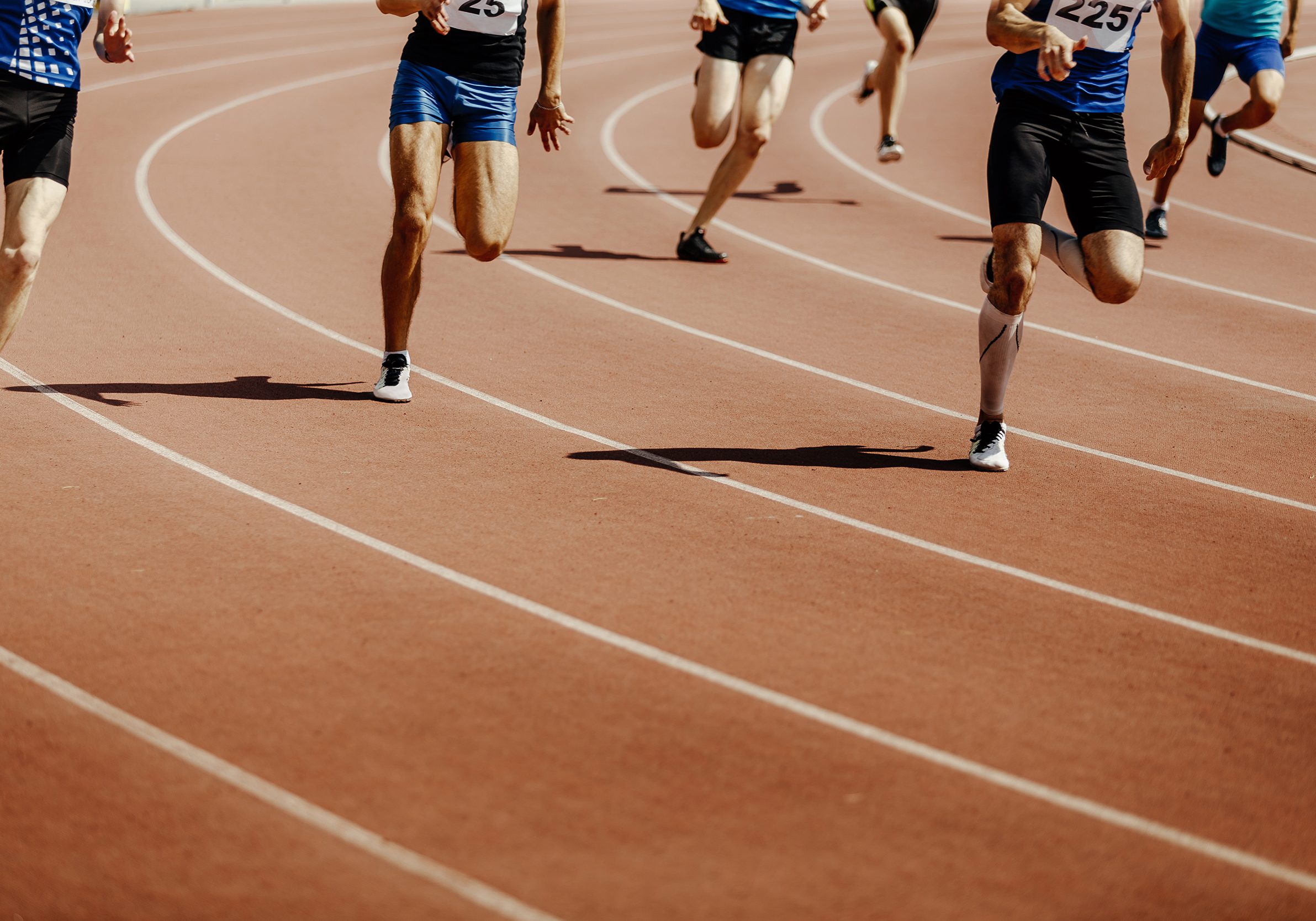 Legs,Group,Runners,Sprinter,Men,Race,200,Meters,In,Stadium